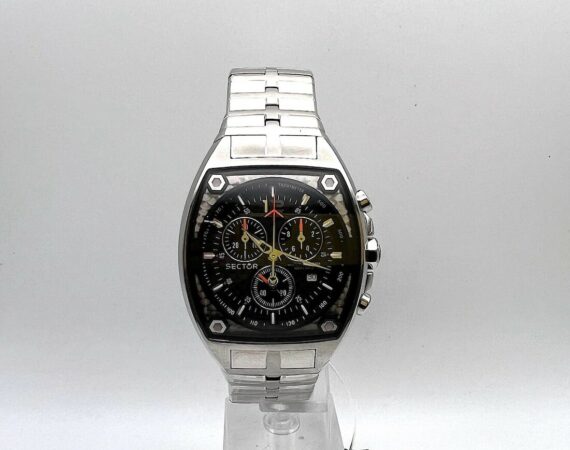 Orologio cronografo vintage Sector 500 CHR L. Carbon Black dial - Gioielleria De Vitis Sabaudia