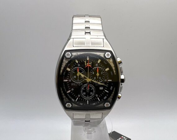 Orologio cronografo vintage Sector 500 CHR L. Carbon Black dial - Gioielleria De Vitis Sabaudia